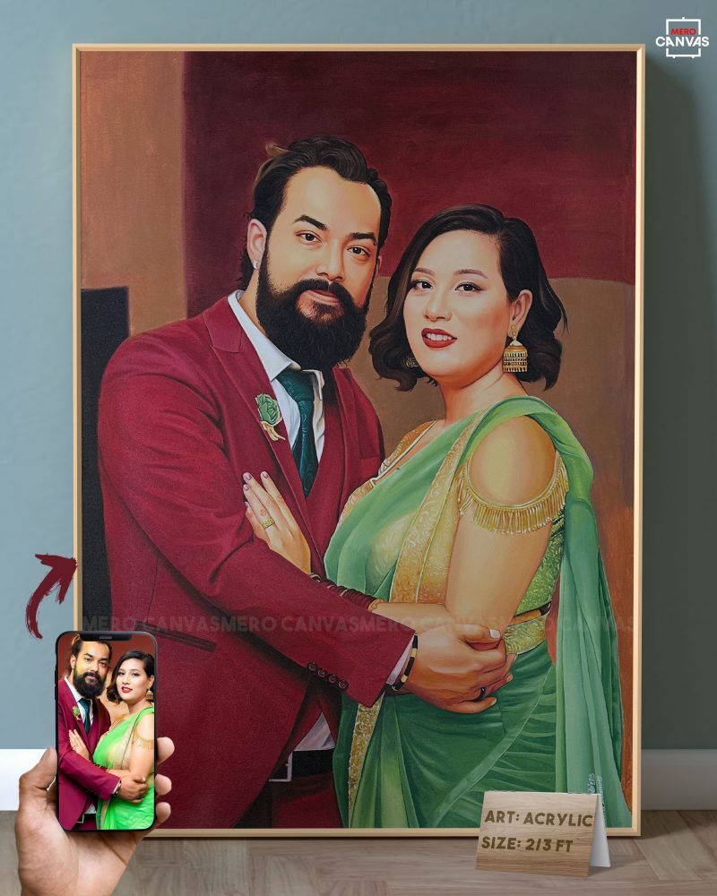 Couple portrait painting